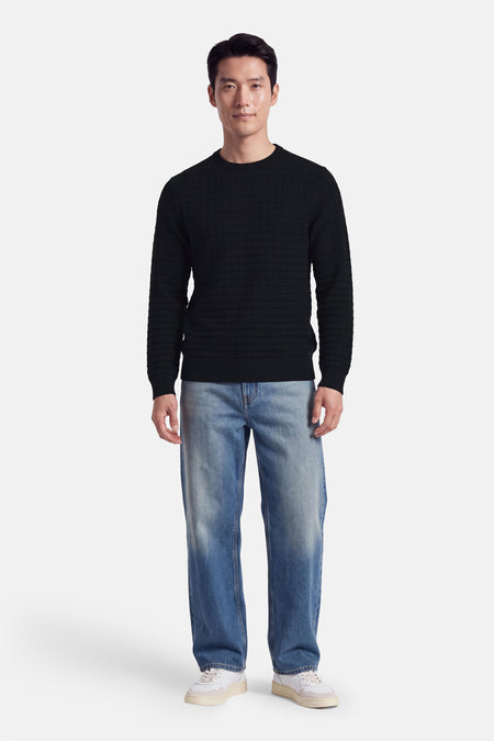 Pull O-hals - zwart