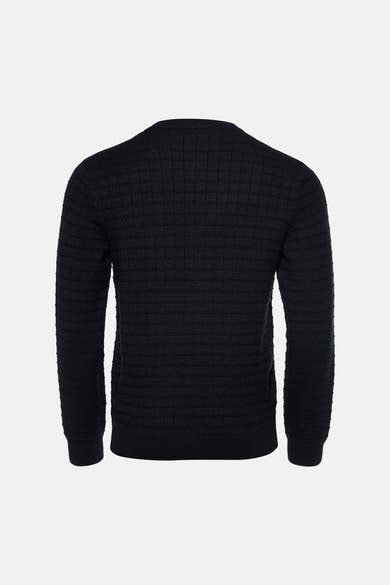 Pull col O - noir