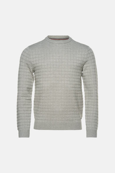 Pull col O - gris