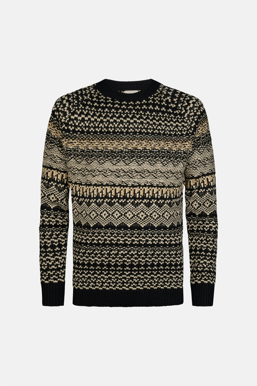 Pull col rond noir - Petrol Industries®