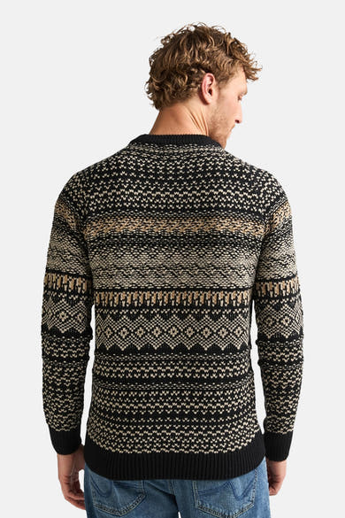 Pull col rond noir - Petrol Industries®