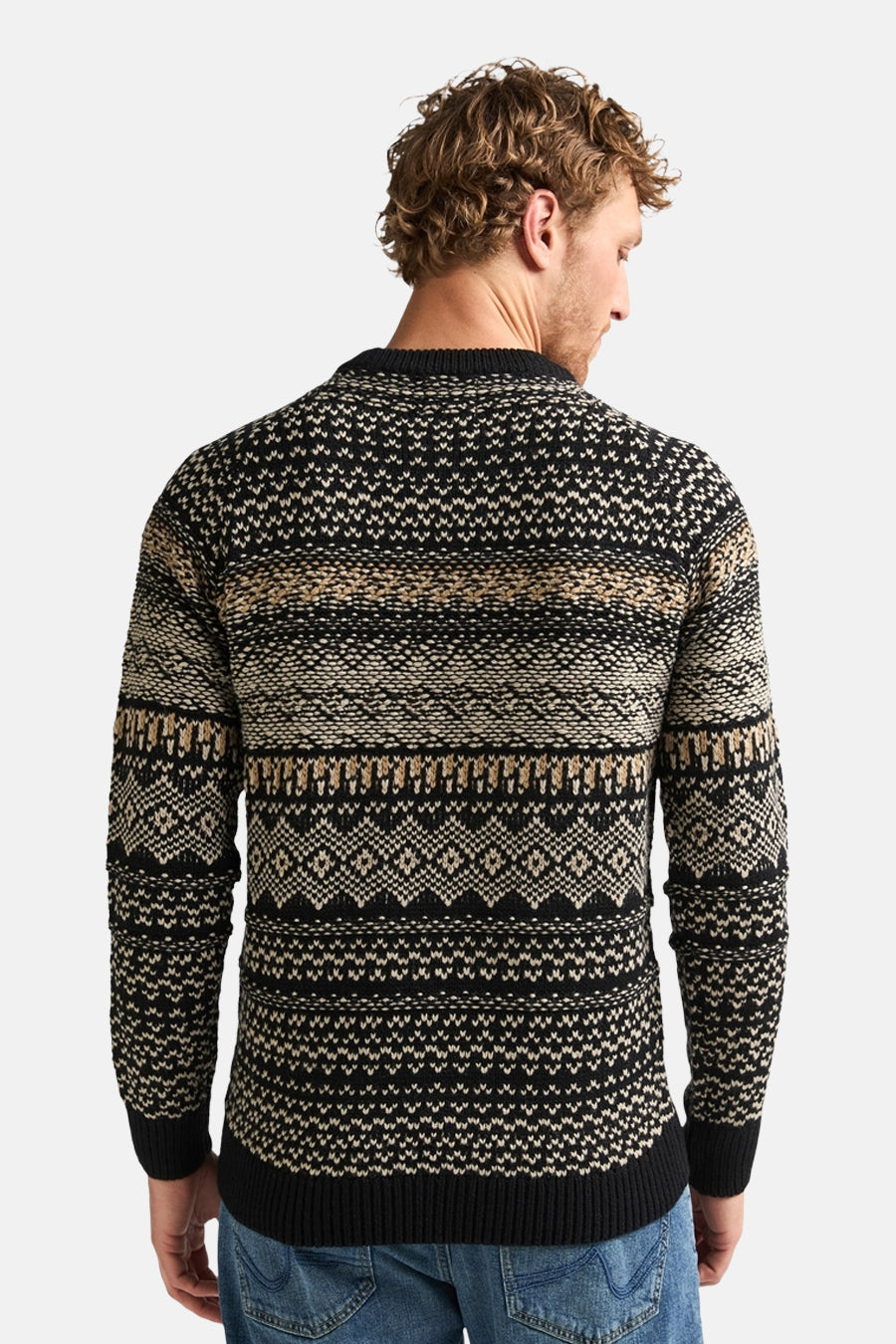 Pull col rond noir - Petrol Industries®