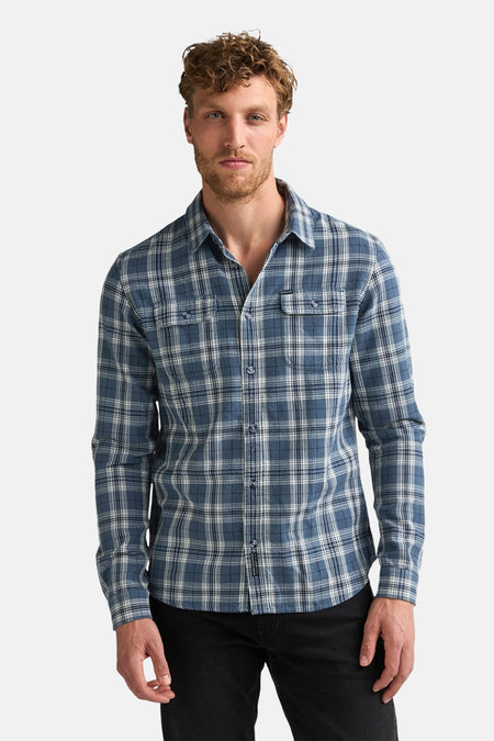 Chemise à manches longues - bleu