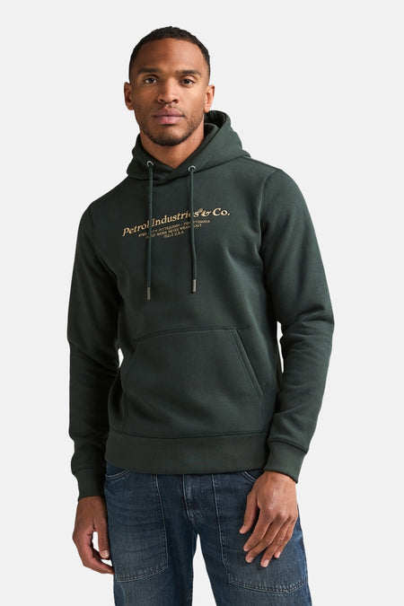 Sweater met kap groen - Petrol Industries®