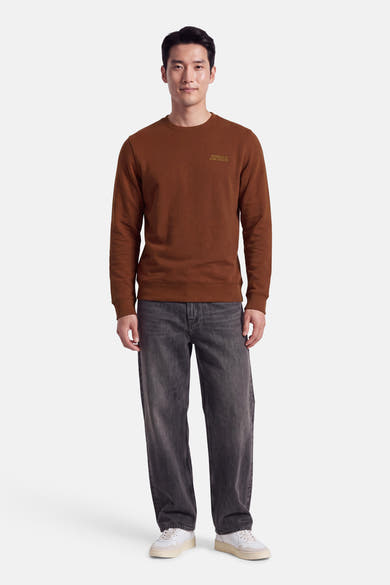 Sweater O-hals - oranje