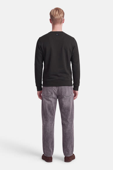 Sweat col O - gris
