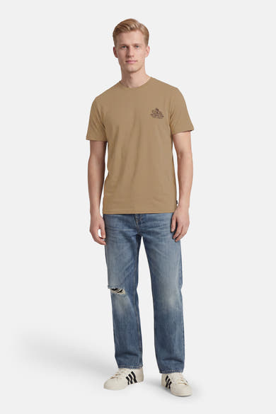 T-shirt met korte mouwen - beige