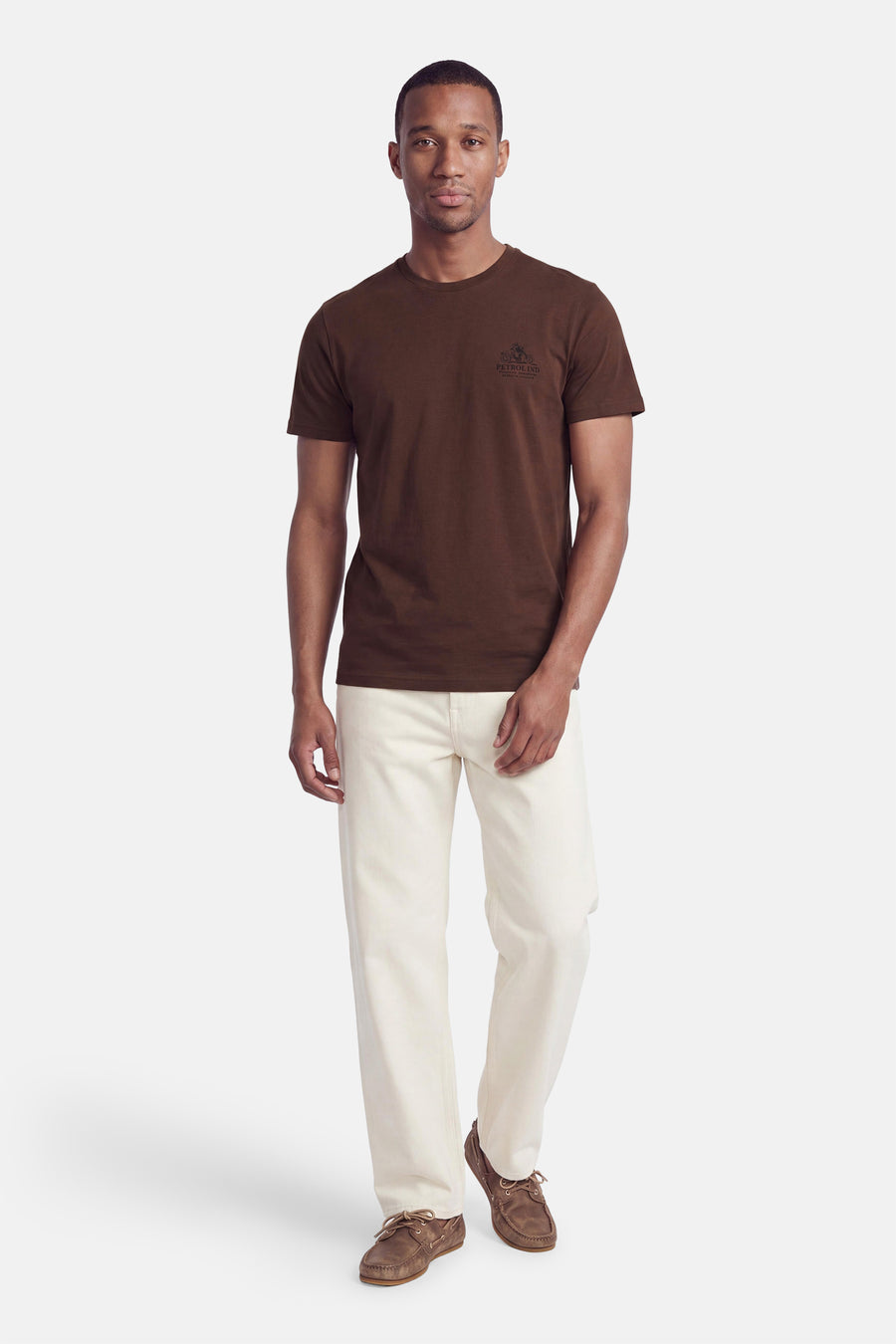 T-shirt met korte mouwen - bruin