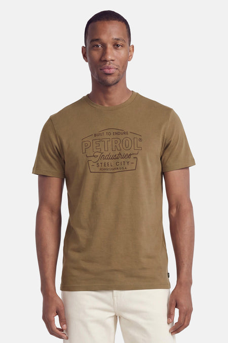 T-shirt (korte mouwen) beige - Petrol Industries®