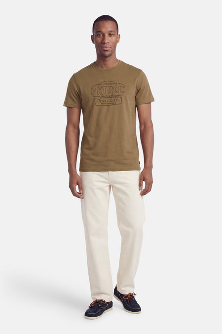 T-shirt (korte mouwen) beige - Petrol Industries®