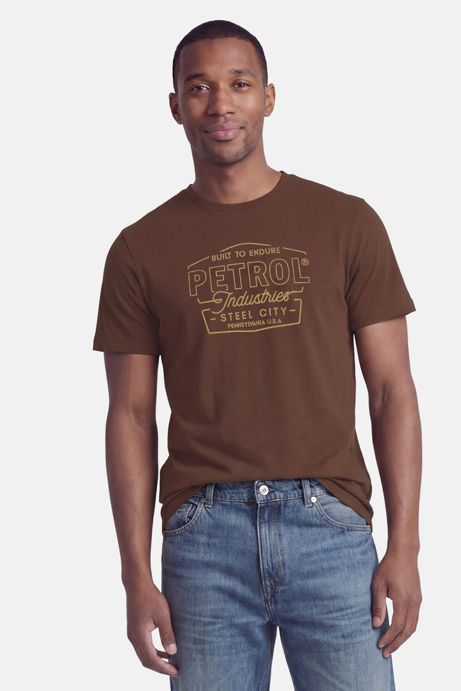 T-shirt met korte mouwen - bruin