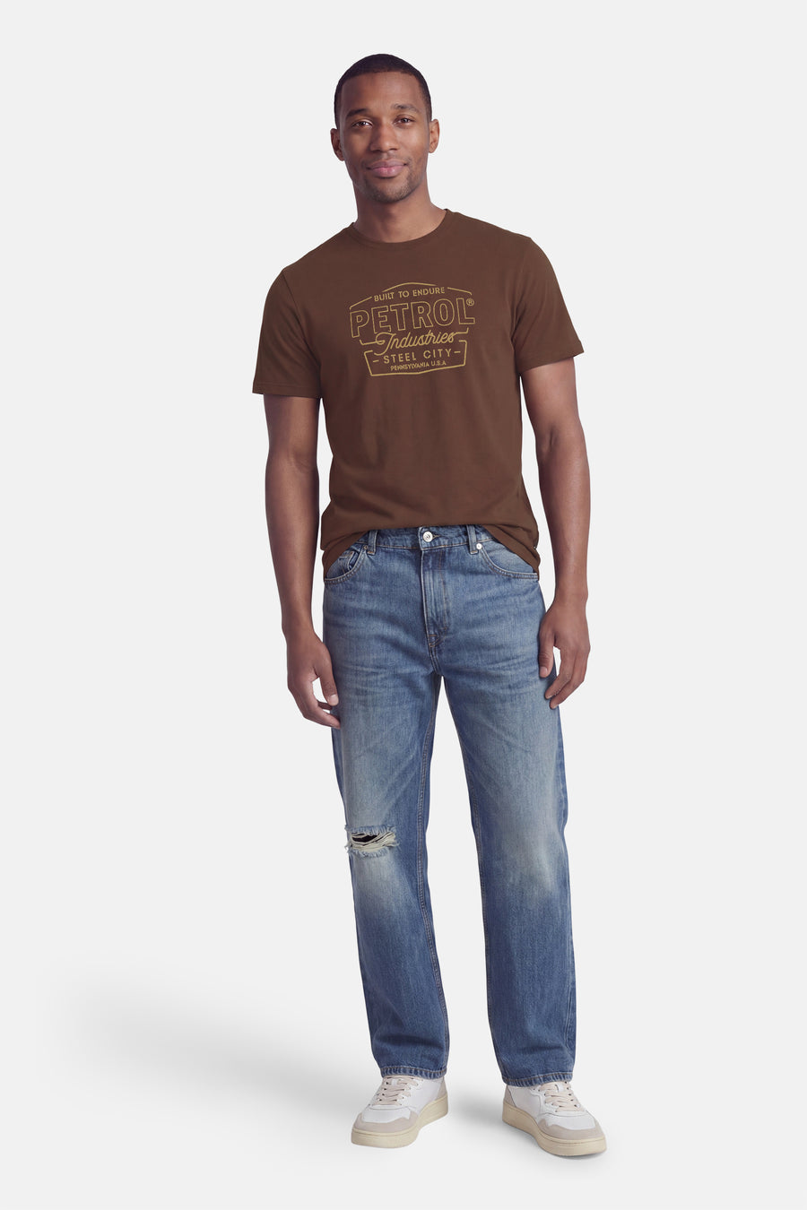 T-shirt met korte mouwen - bruin