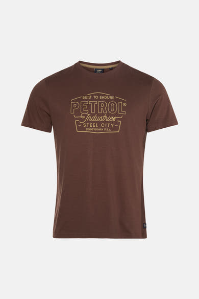 T-shirt met korte mouwen - bruin