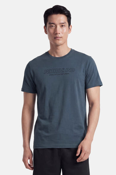 T-shirt met korte mouwen - blauw