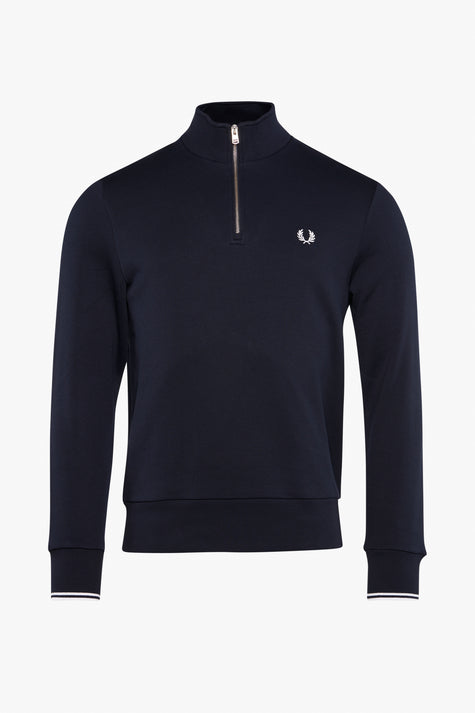 Sweat col roulé Bleu - FRED PERRY