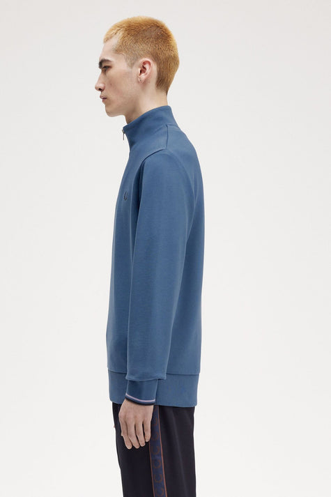 Sweat col roulé Bleu - FRED PERRY