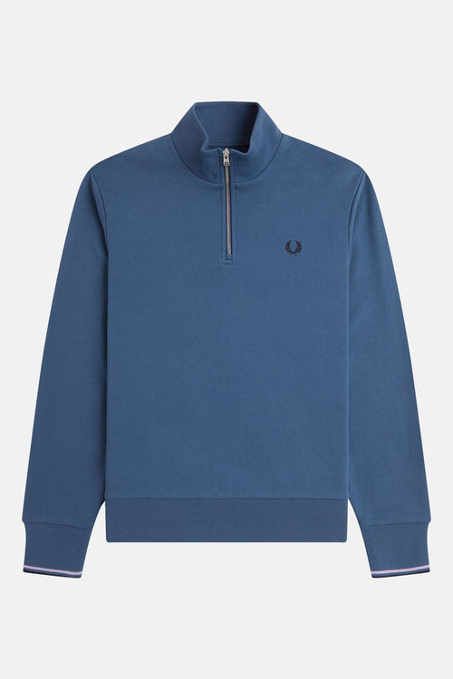 Sweat col roulé Bleu - FRED PERRY