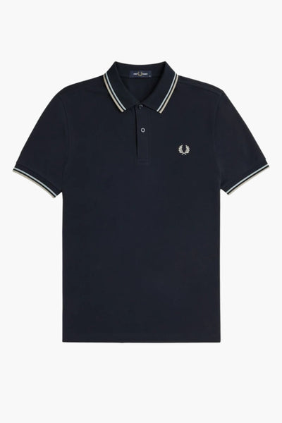 	Heren tops polo korte mouw Blauw - FRED PERRY