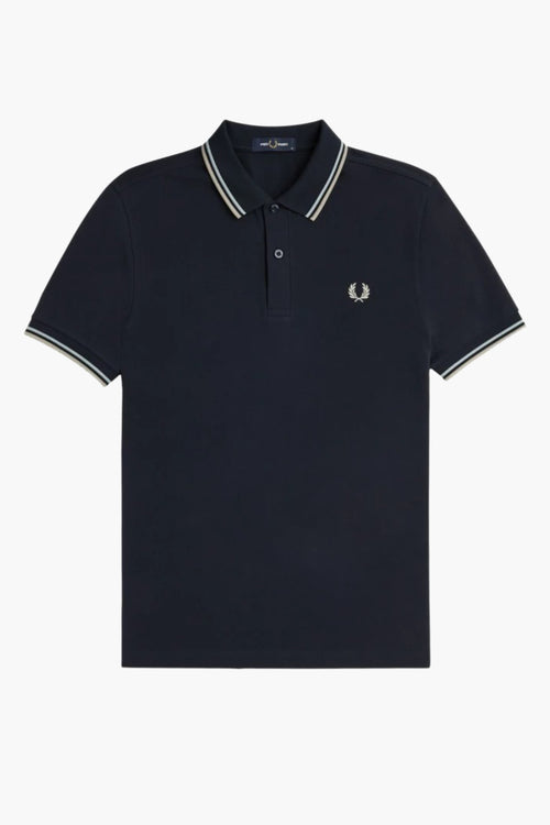 	Heren tops polo korte mouw Blauw - FRED PERRY