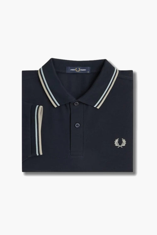 	Heren tops polo korte mouw Blauw - FRED PERRY