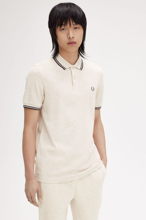 	Heren tops polo korte mouw Beige - FRED PERRY