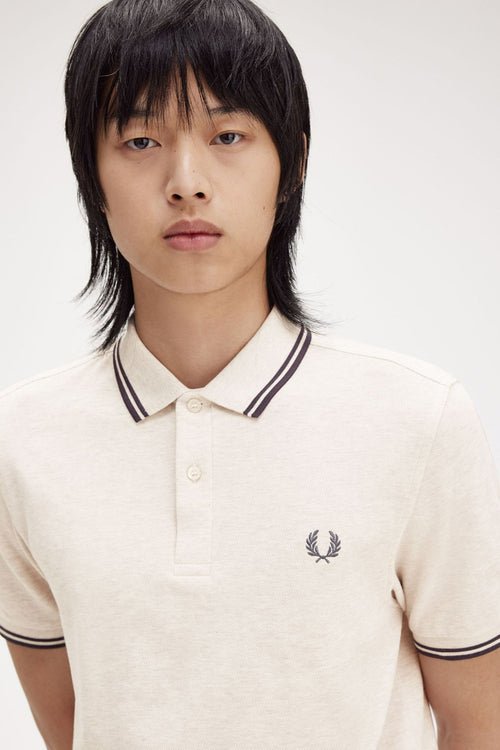 	Heren tops polo korte mouw Beige - FRED PERRY