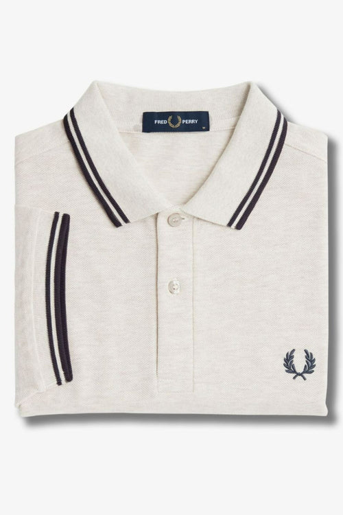 	Heren tops polo korte mouw Beige - FRED PERRY