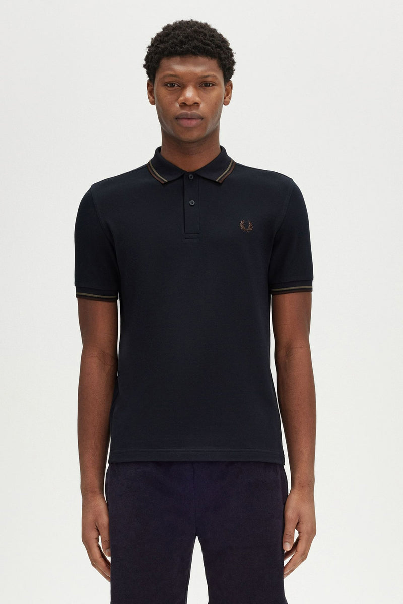 	Heren tops polo korte mouw Blauw - FRED PERRY