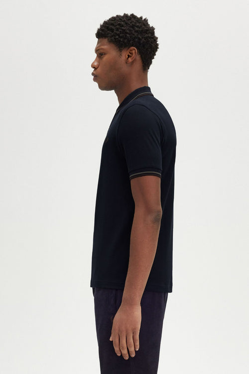 	Heren tops polo korte mouw Blauw - FRED PERRY