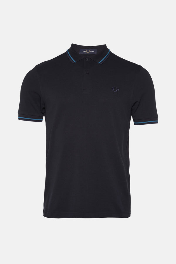 Heren tops polo korte mouw Bleu - FRED PERRY