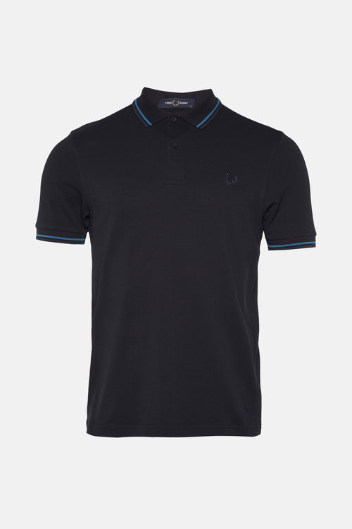 Heren tops polo korte mouw Bleu - FRED PERRY