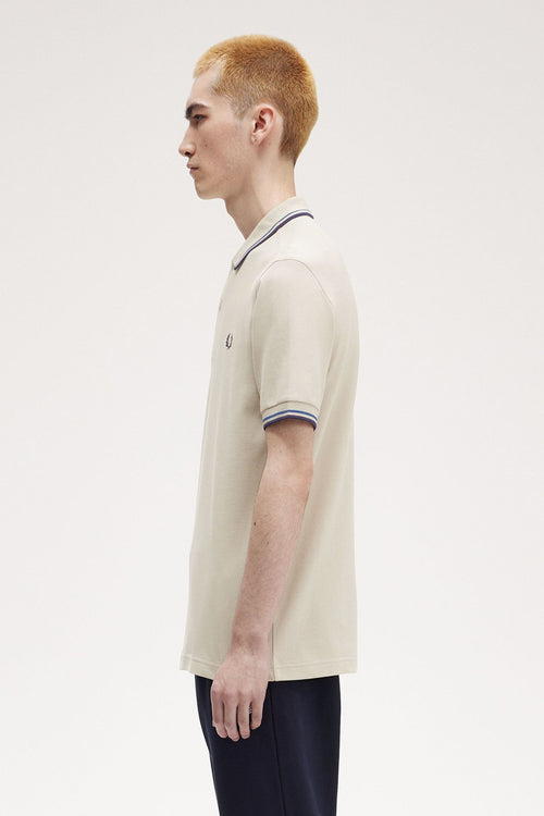 	Heren tops polo korte mouw Beige - FRED PERRY