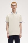 Heren tops polo korte mouw Beige - FRED PERRY