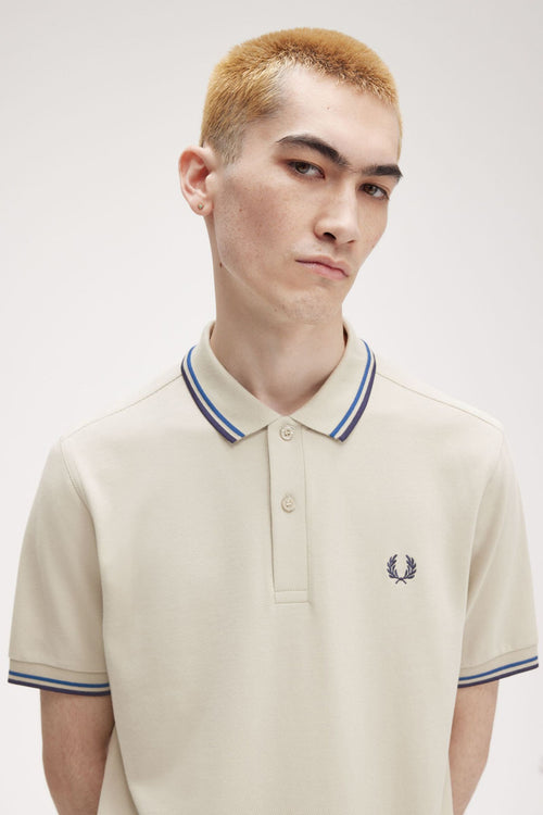 	Heren tops polo korte mouw Beige - FRED PERRY