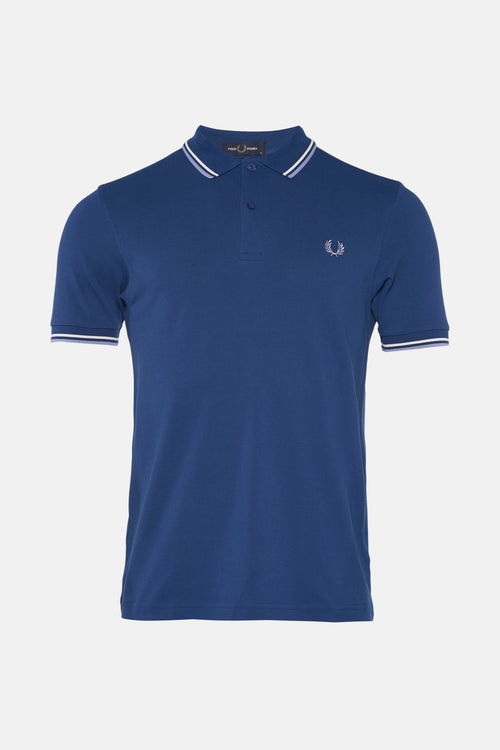 Heren tops polo korte mouw Bleu - FRED PERRY