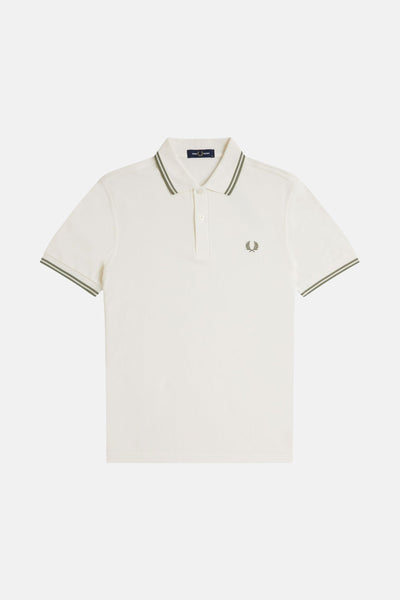 Heren tops polo korte mouw Écru - FRED PERRY