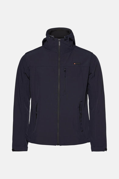 Blauwe regenjas van SUPERDRY met ritssluiting en zak met rits.