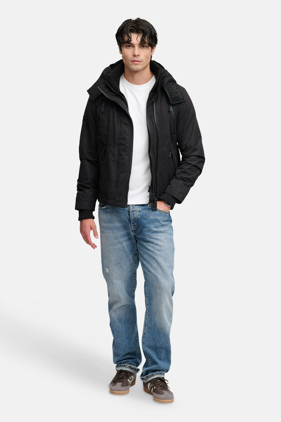 Regenjas zwart - SUPERDRY