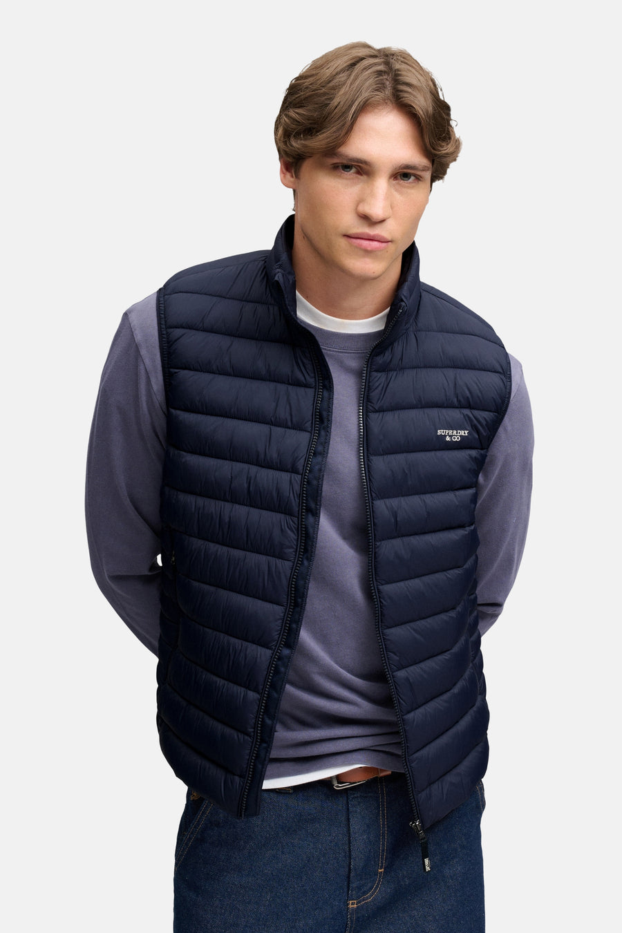 Bodywarmer blauw - SUPERDRY
