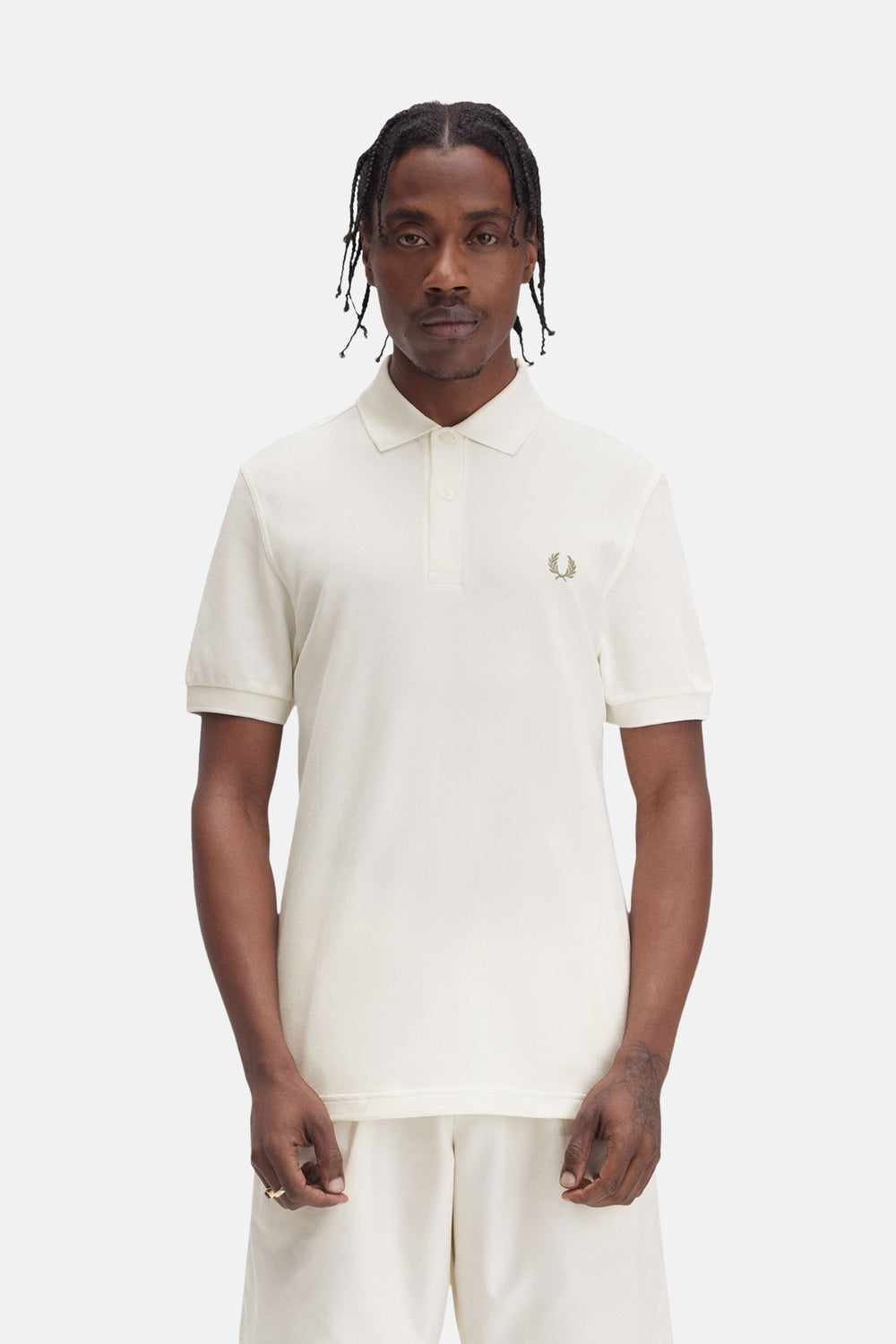 Polo met korte mouwen - ecru