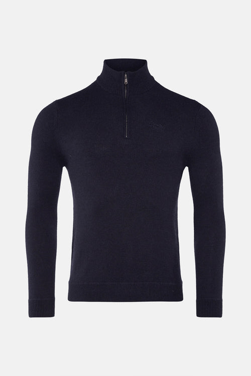 Pull col roulé Bleu - SUPERDRY