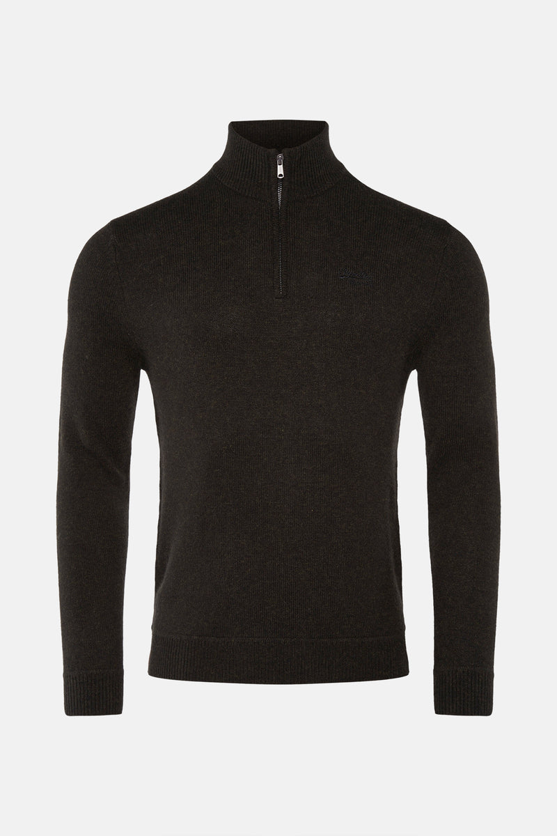 Pull col roulé Vert - SUPERDRY