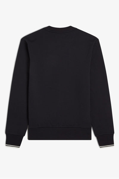 Sweater met ronde hals Zwart - Fred Perry