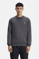 Sweat col rond gris - FRED PERRY
