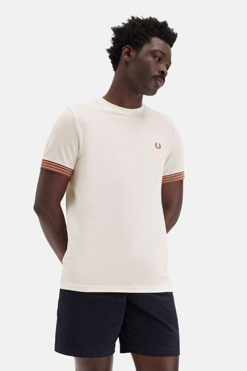 T-shirt (korte mouwen) Ecru - Fred Perry