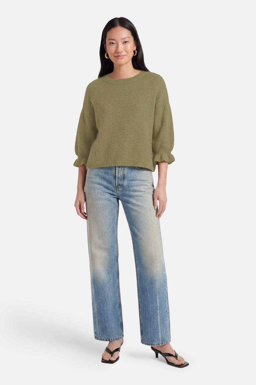 Pull col O - olive