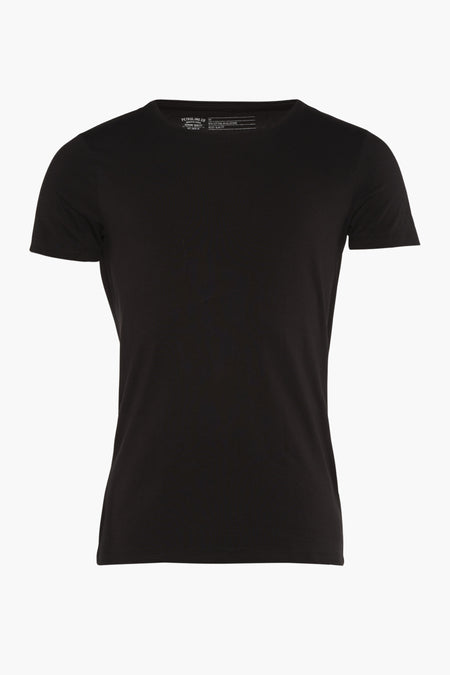 Zwart T-shirt met korte mouwen van Petrol Industries, slim fit.