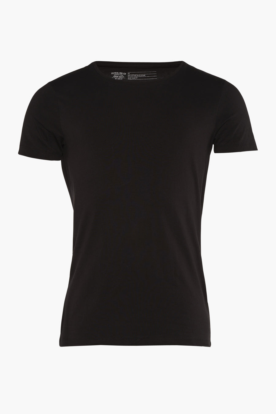 Zwart T-shirt met korte mouwen van Petrol Industries, slim fit.