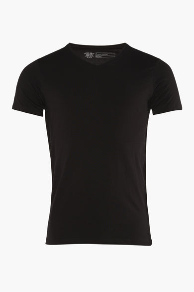 Zwart T-shirt met korte mouwen van Petrol Industries, slim fit.