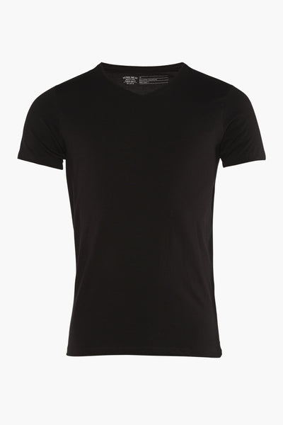 Zwart T-shirt met korte mouwen van Petrol Industries, slim fit.